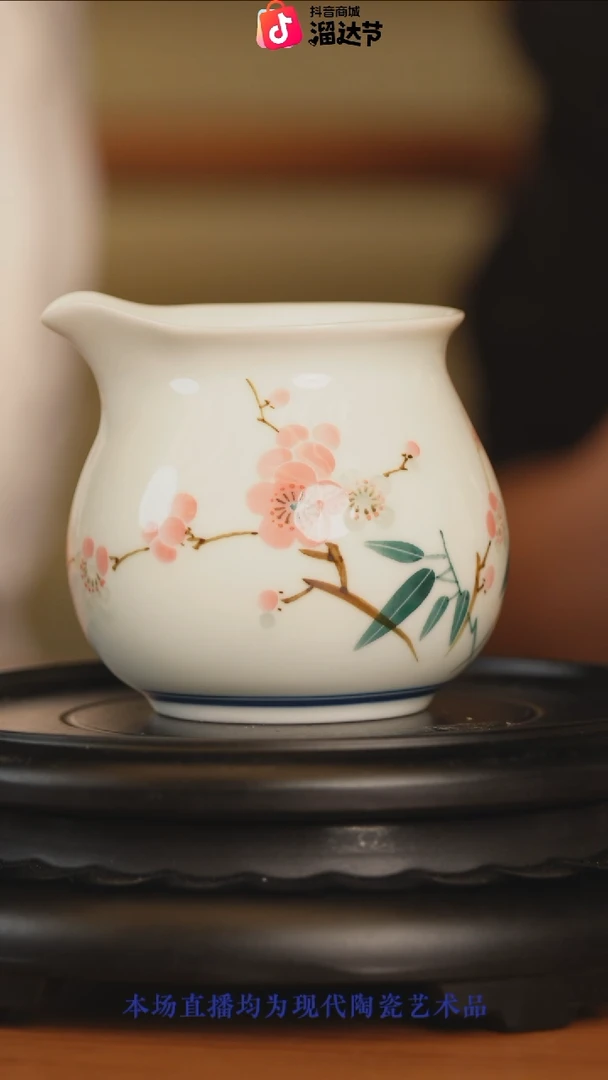 摆件瓷博会-古窑专场水点桃花系列15