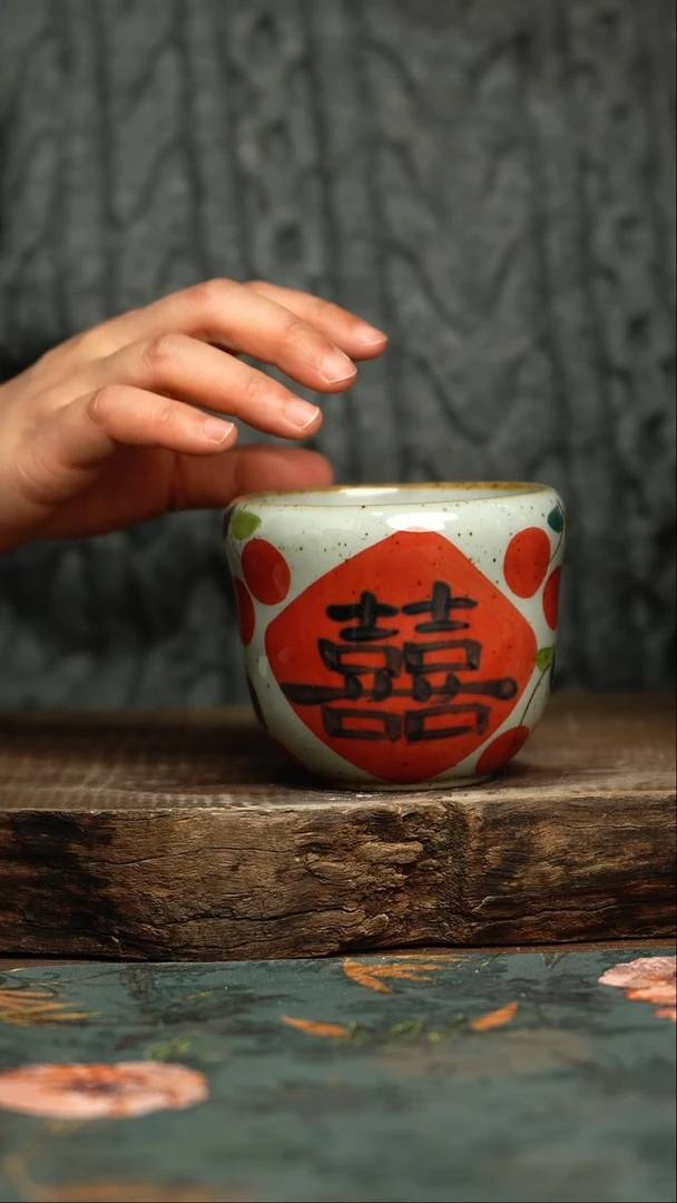 【闪购商品】杯杯手工手绘同款陶器