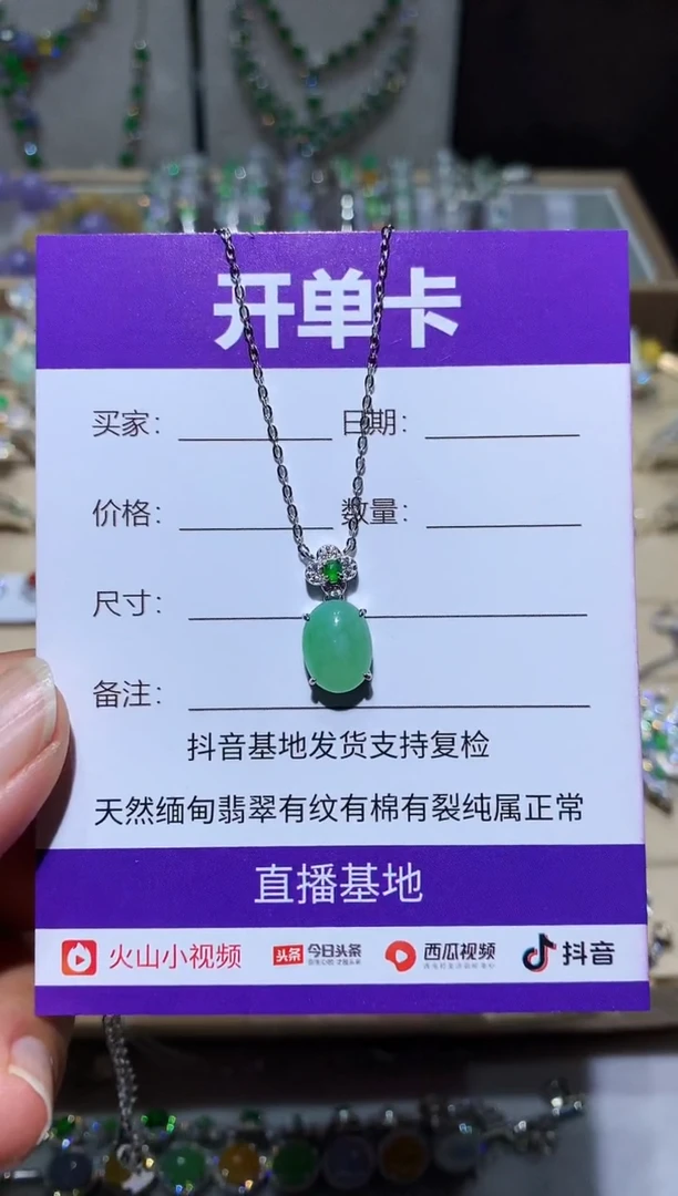 【闪购商品】翡翠颈饰未镶嵌项链