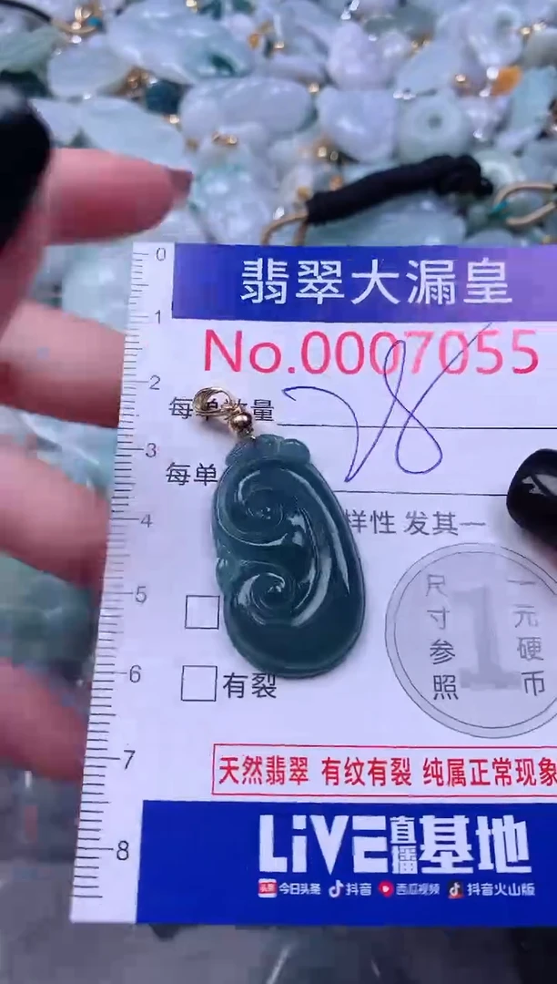 颈饰未镶嵌翡翠7055