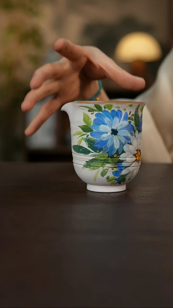 杯景德镇陶瓷杯碗柴烧多人
