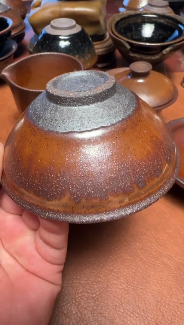 茶盏微瑕通天龙窑柴烧建盏