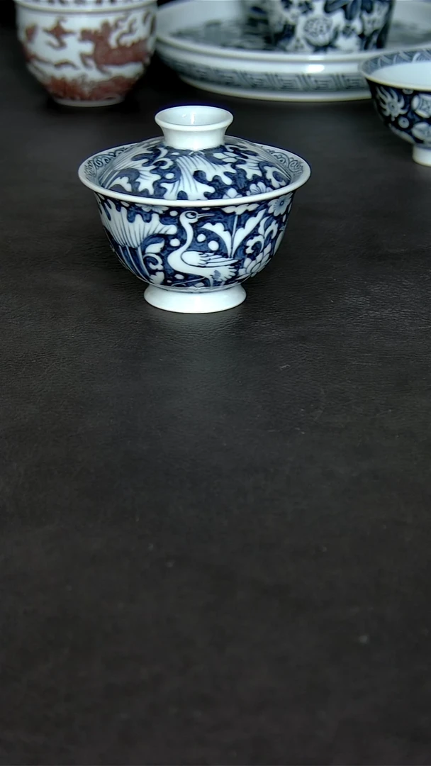 其他瓷一路莲科小盖碗