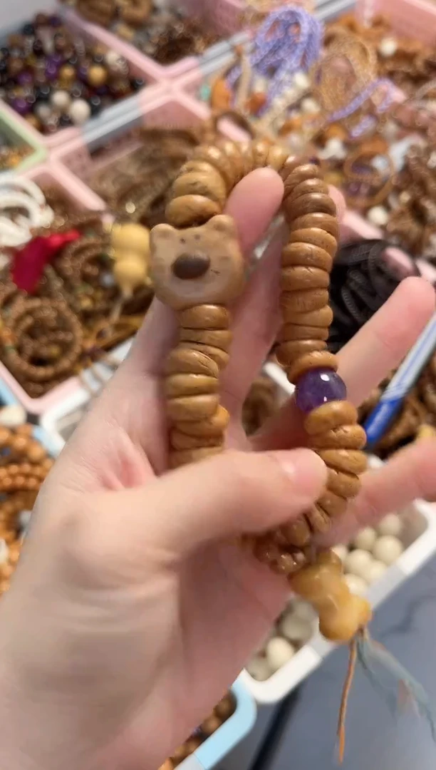 手串桃核桃核甜甜圈手持