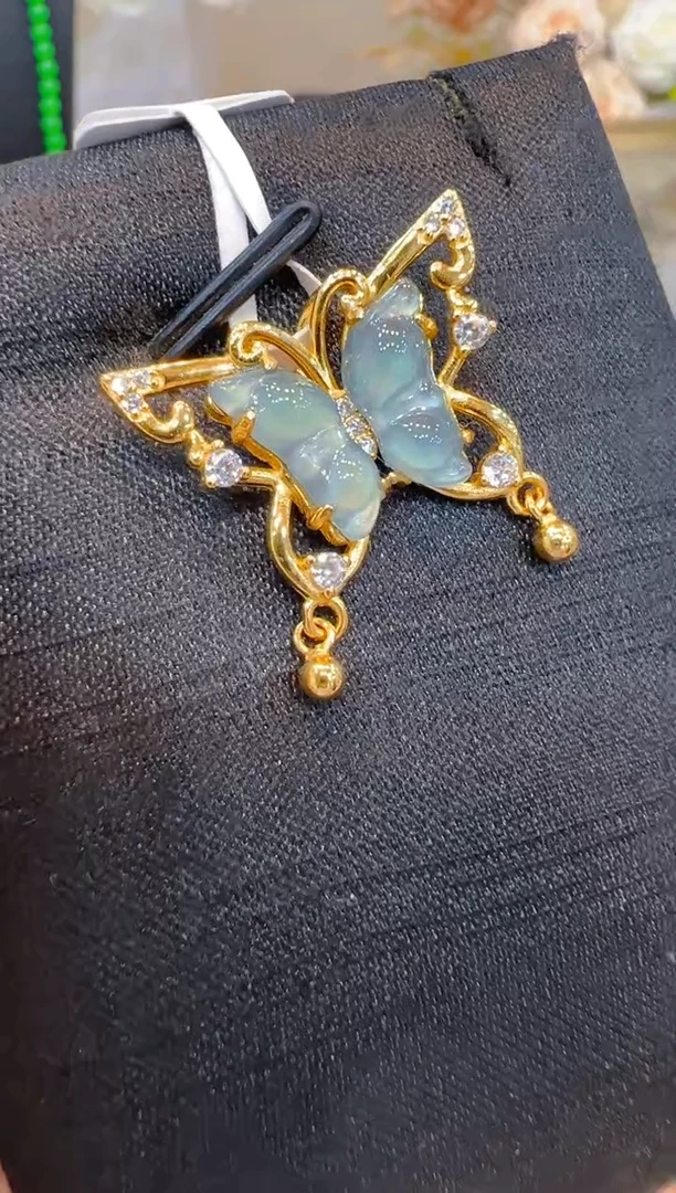 翡翠银S925镶嵌吊坠(不含链)多样性团购发一件