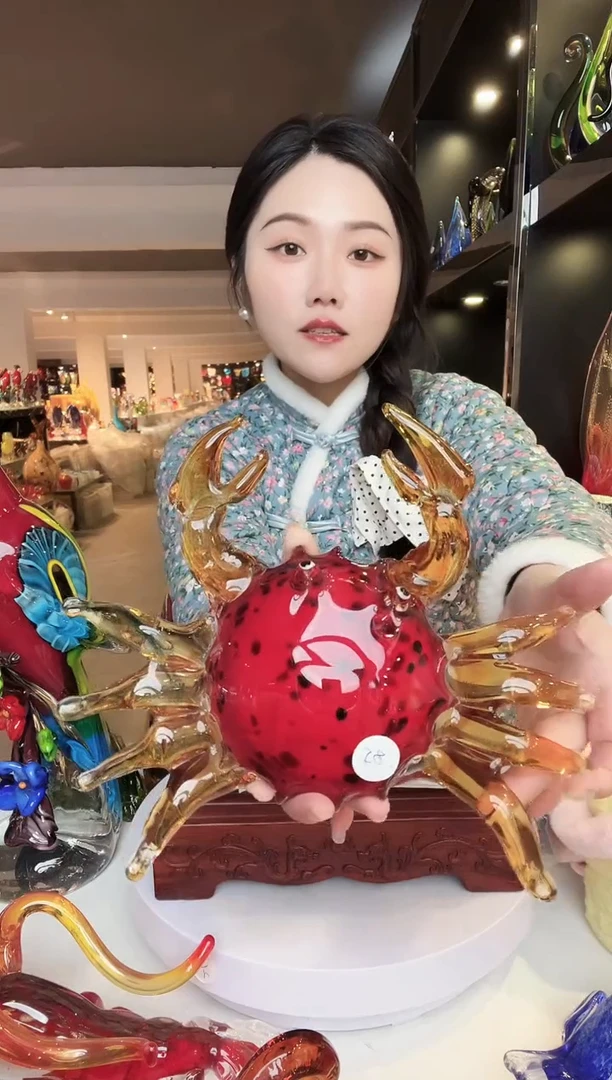 【闪购商品】茶盏琉璃摆件家居摆件