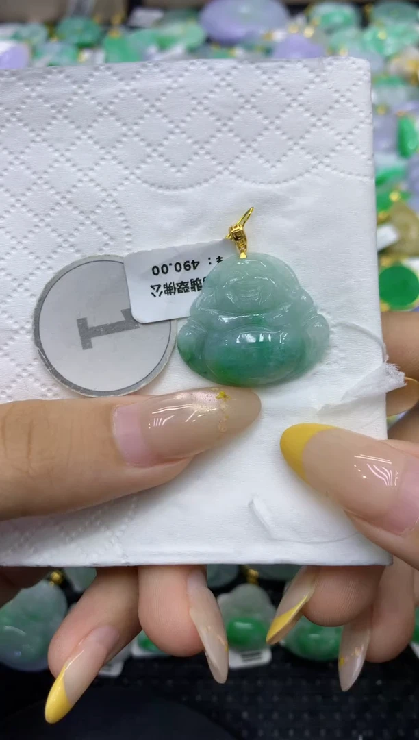 颈饰未镶嵌翡翠天然缅甸翡翠A货