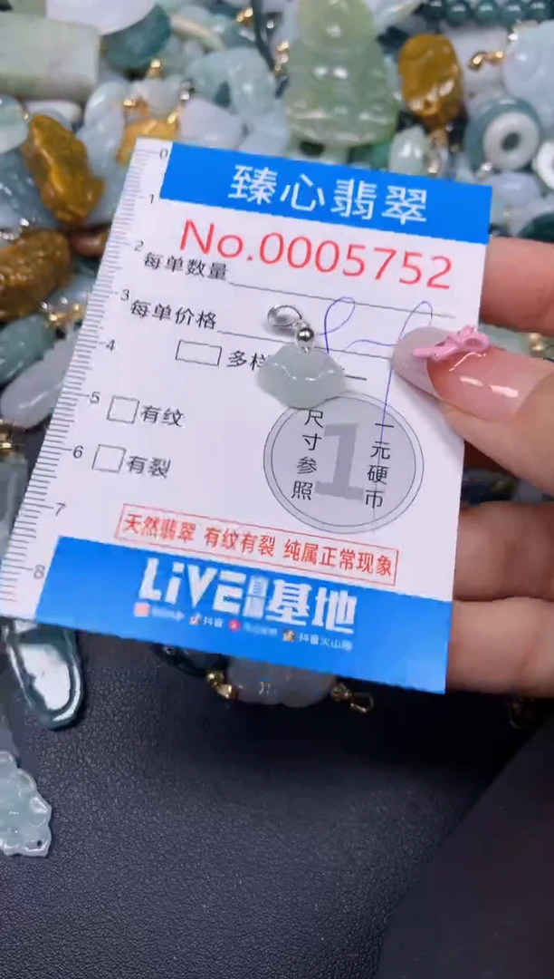【闪购商品】翡翠颈饰未镶嵌含绳0005752