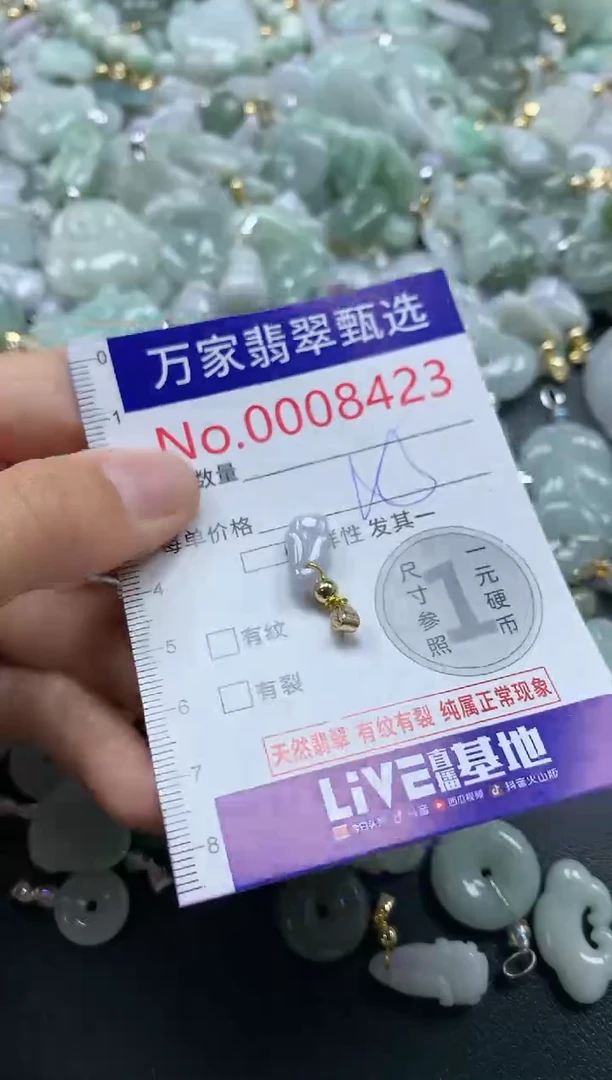 吊坠(不含链)未镶嵌翡翠8423