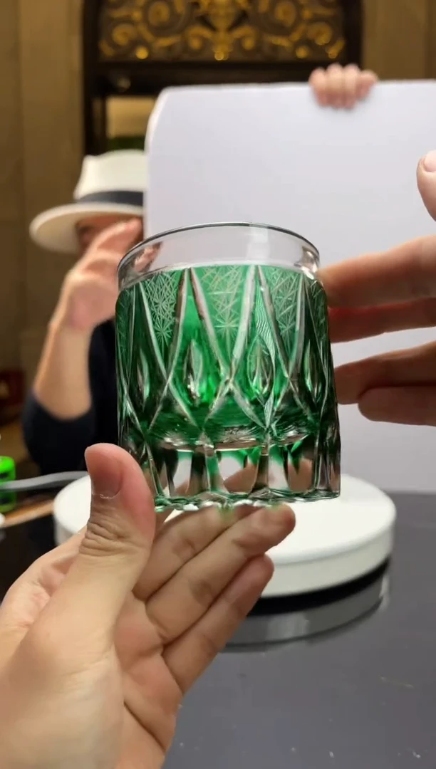 【闪购商品】摆件AJ06090祖母绿威士忌杯