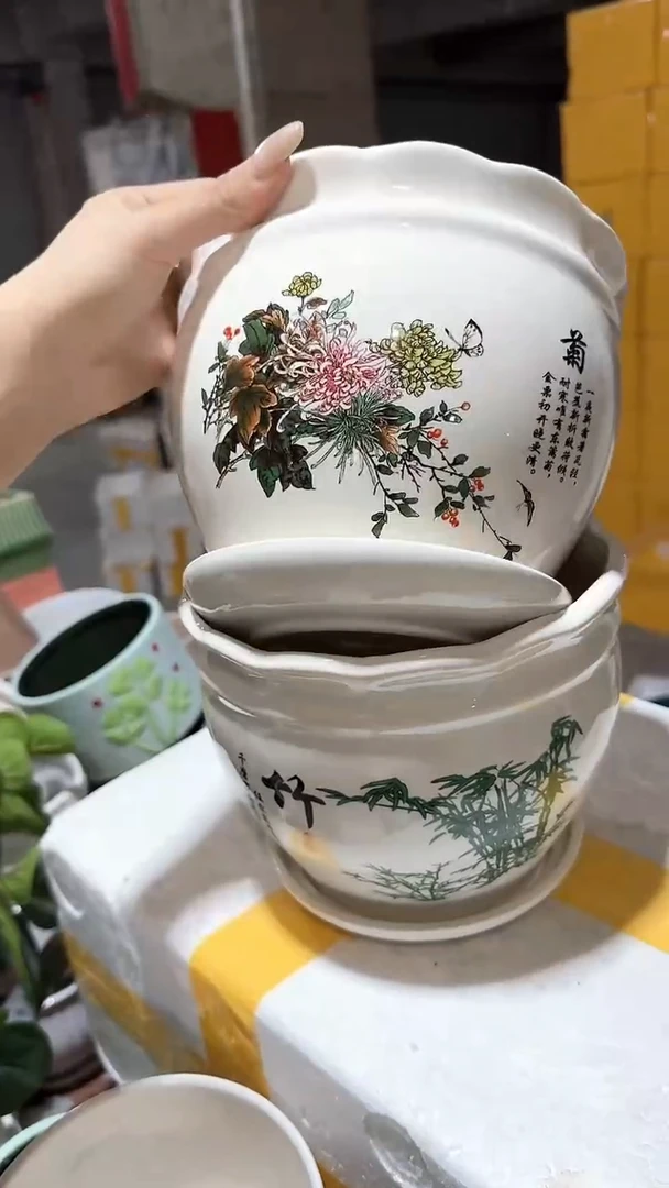 高温陶瓷花盆+E291