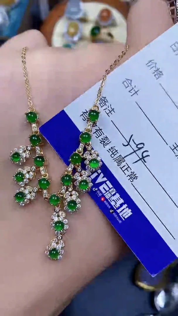 翡翠戒指银S925镶嵌5940