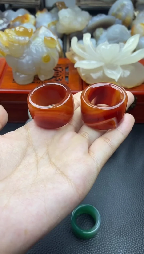 玛瑙/玉髓手把未镶嵌龙**神00