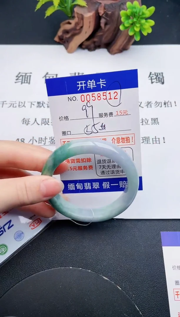 【闪购商品】翡翠手镯未镶嵌12天然翡翠A货