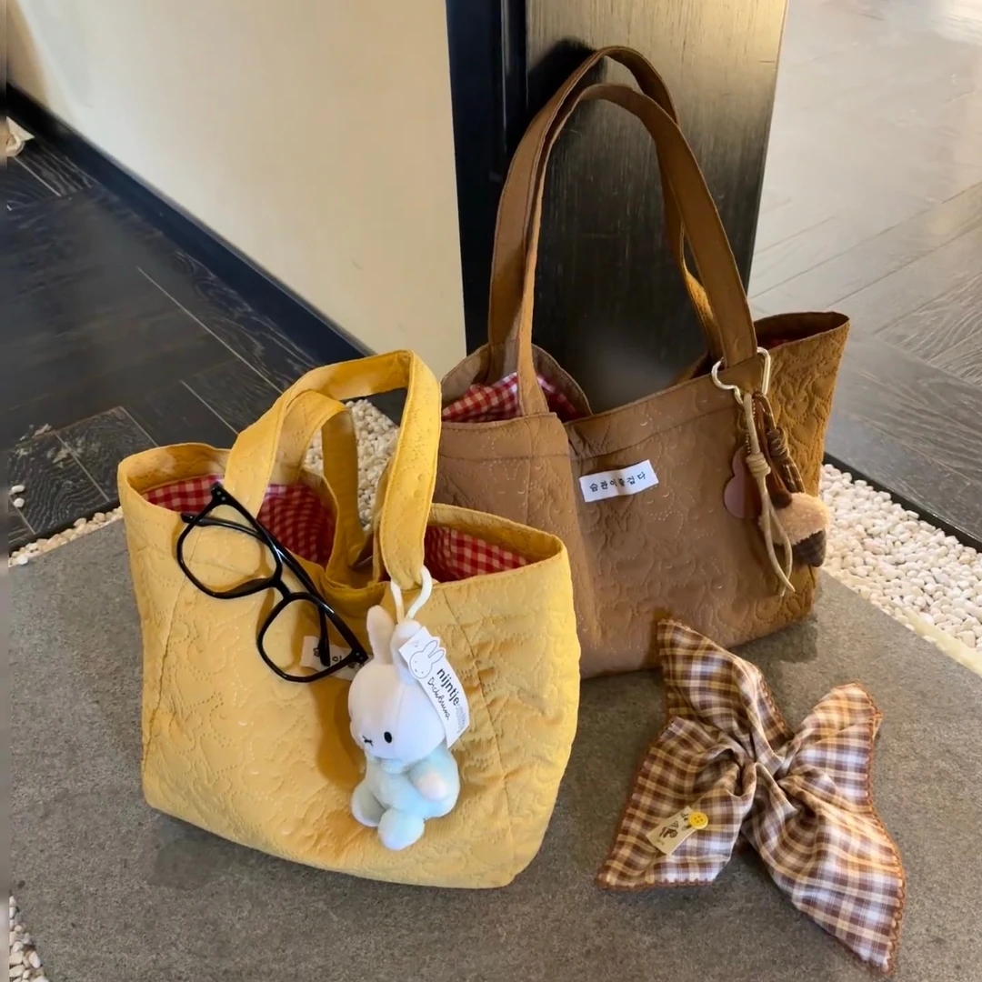 ZY秋冬新款超好看高颜值米菲兔子托特包包拎包大容量通勤单肩包女