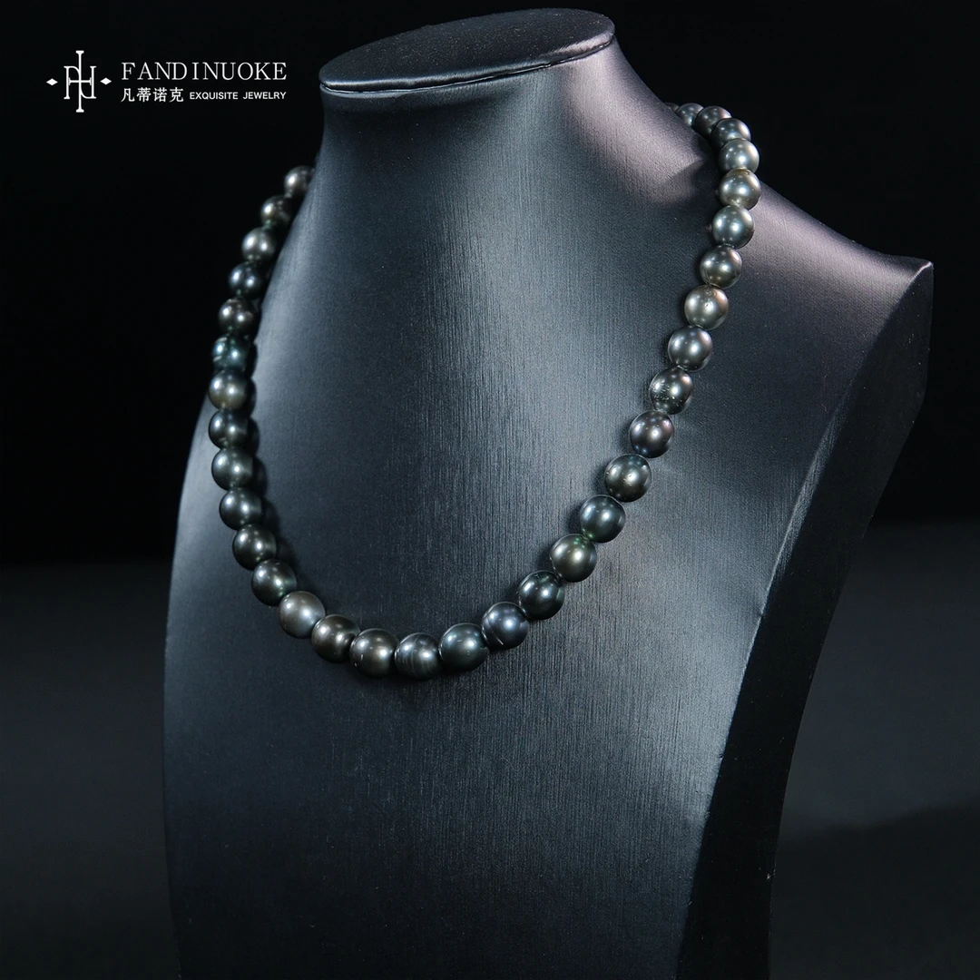 【加加专属】19  MJ62617-大溪地海水黑珍珠项链-8-10mm