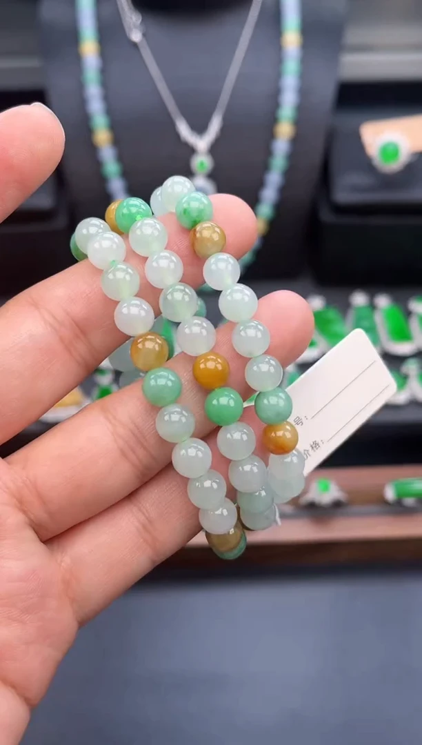 未镶嵌手串翡翠多样性发货