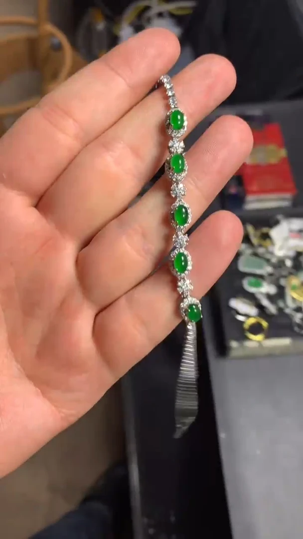 【闪购商品】翡翠手链未镶嵌0984701146/多样性发一