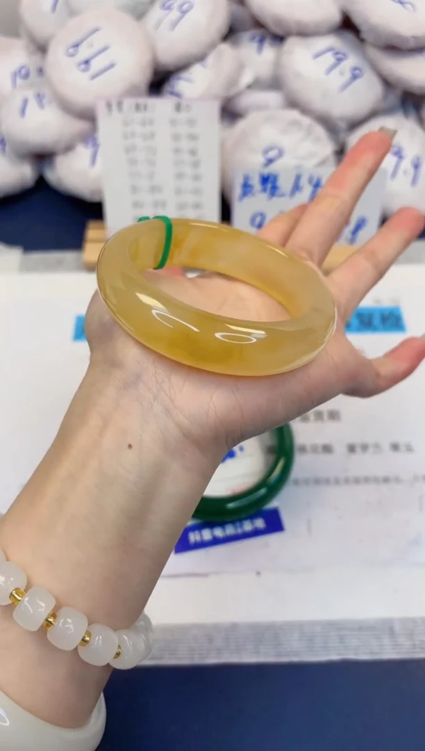 【闪购商品】石英质玉手镯未镶嵌479-财气镯-圈口60