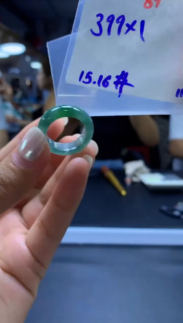 未镶嵌定制翡翠戒圈#399元-毛货需精细抛光