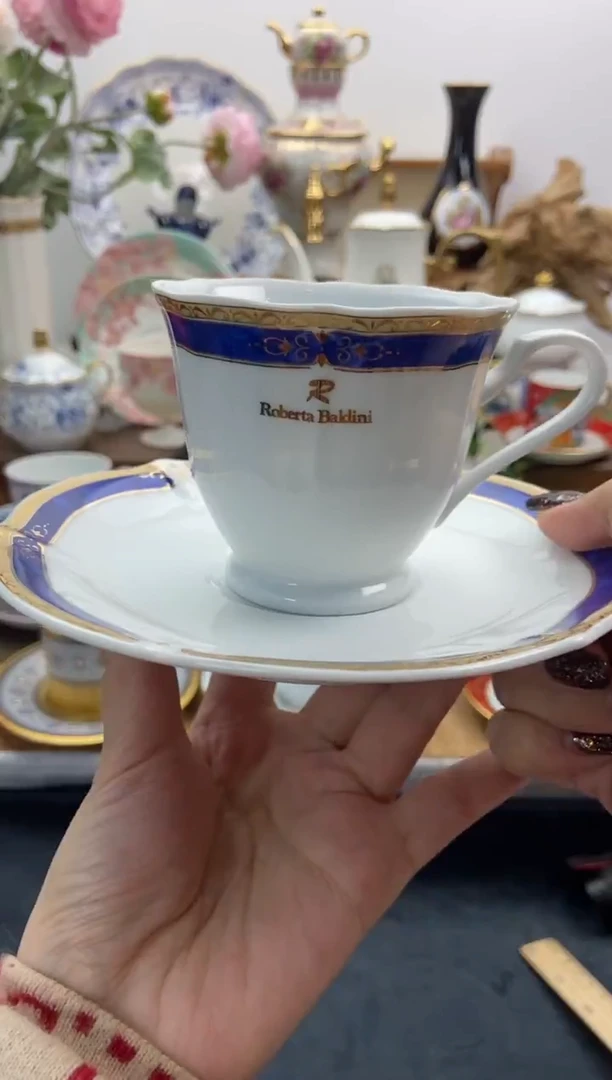 瓷片全新瑞博特咖啡杯谨慎参拍，防伪帖撕毁无售后