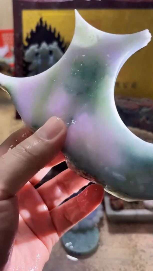 未镶嵌挂件翡翠A货常星7982