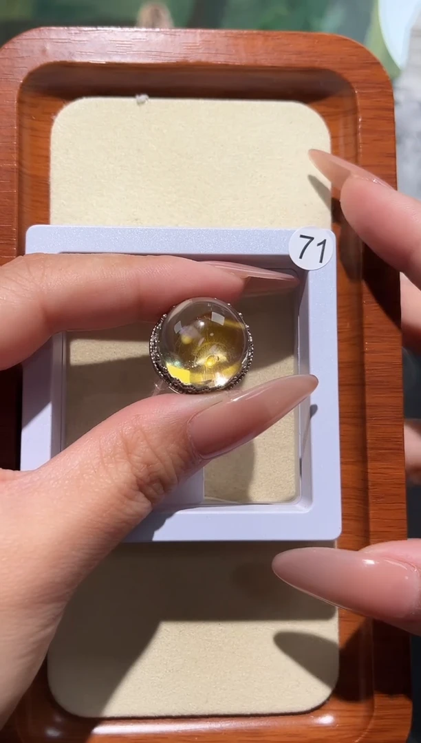 银S925镶嵌戒指水晶满****Y定制