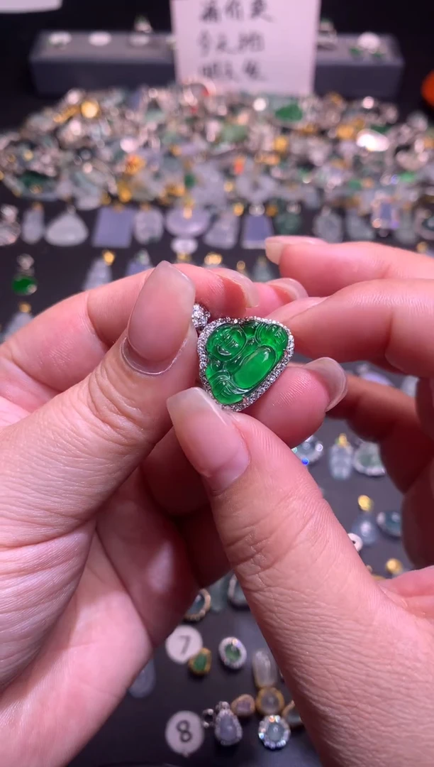 【闪购商品】翡翠吊坠(不含链)银S925镶嵌1