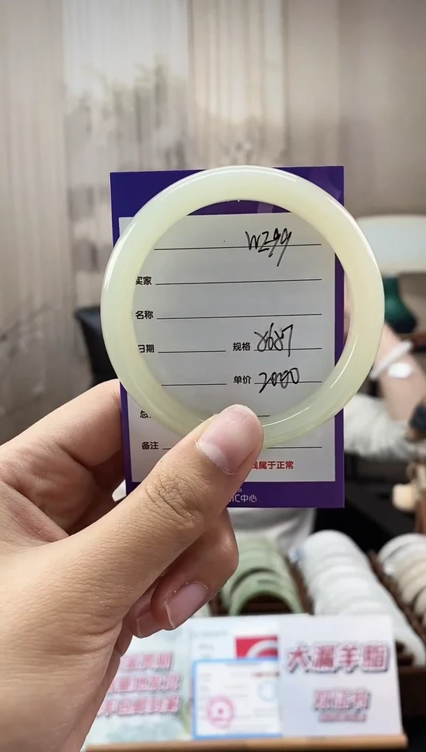 未镶嵌手镯和田玉WE99微色差