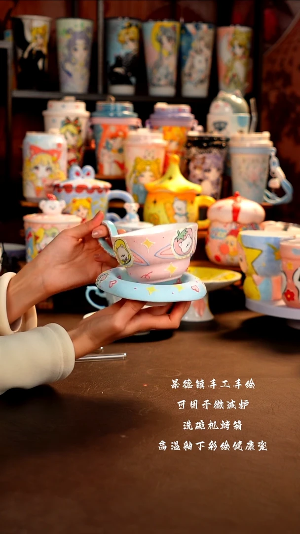 景德镇手工手绘杯杯