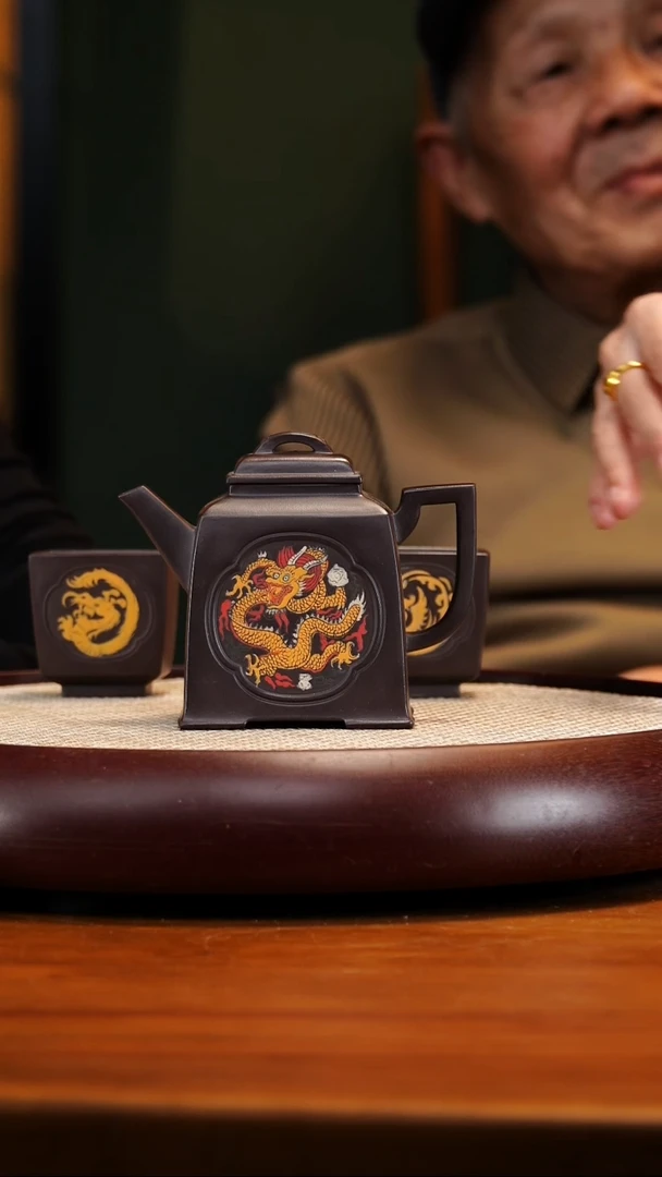 WPR46老紫泥万寿壶套组两杯350cc