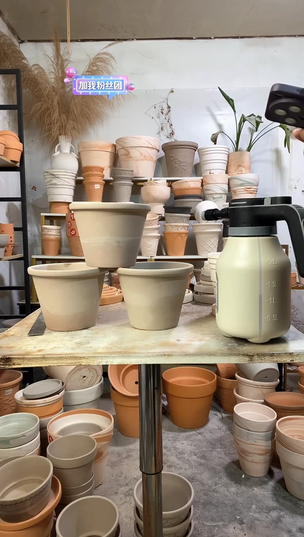 开播福利 瑕疵无售后17*13灰陶 1盆无托