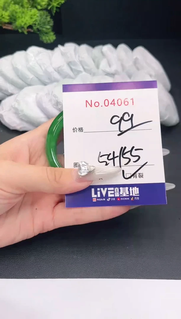 未镶嵌手镯翡翠4061