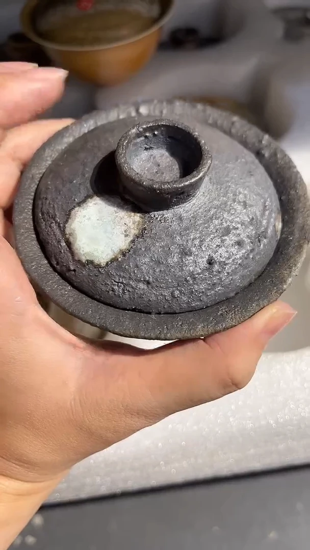 盖碗440号容量100-110ML老茄泥