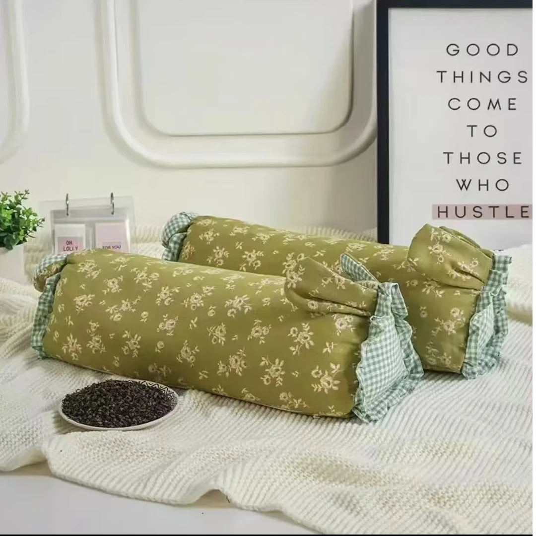 全棉纱布荞麦枕家用成人透气枕头枕芯可拆洗荞麦壳枕头