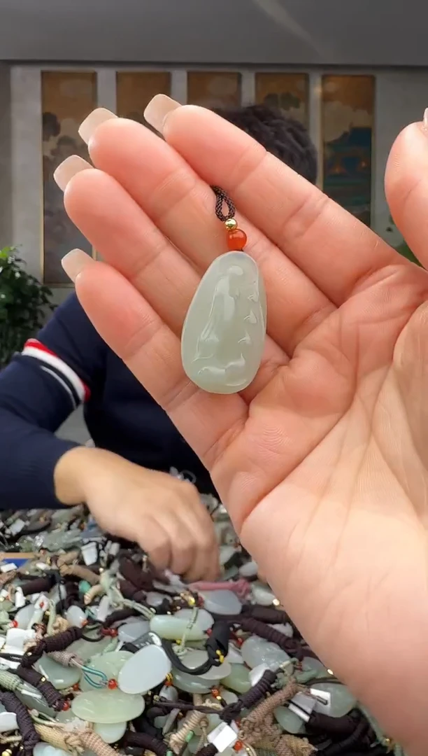 颈饰未镶嵌和田玉拍一发一多样性发货
