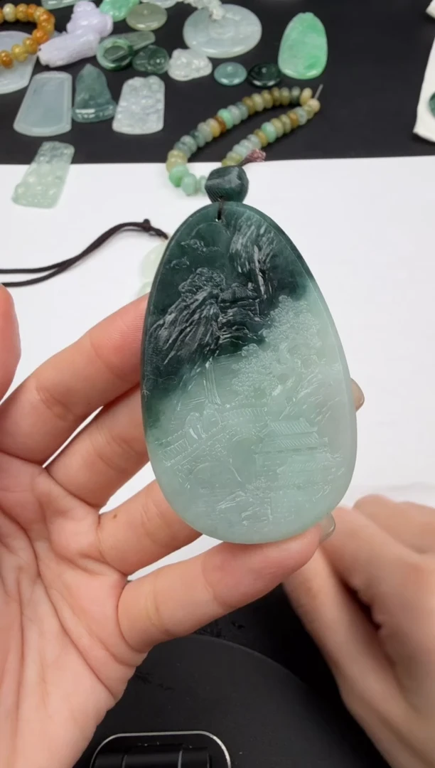 未镶嵌定制翡翠翡翠饰品-136 毛货