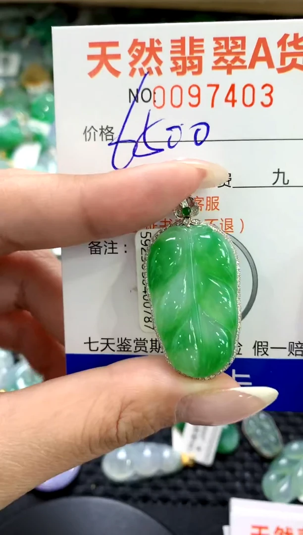 翡翠18K金镶嵌颈饰1111111111111111