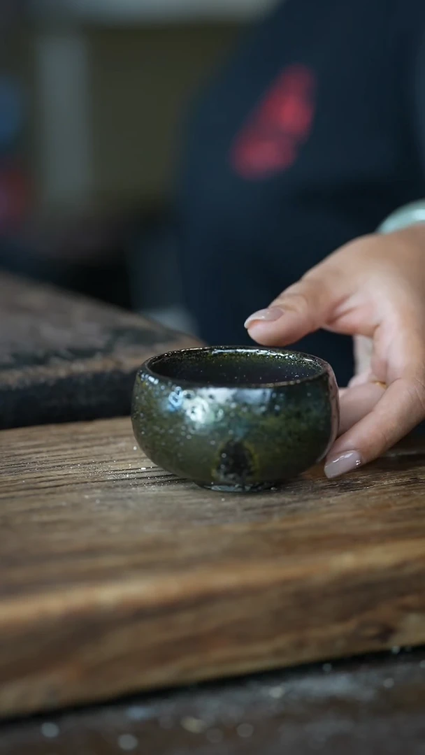 浪鬼柴烧无相系列 杯 微瑕