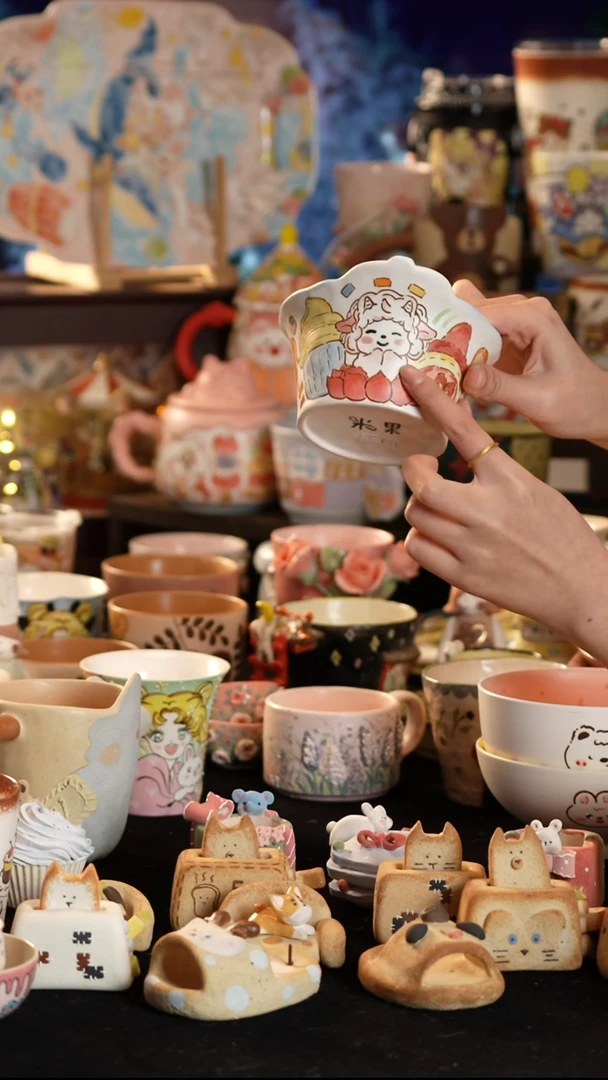 其他陶景德镇釉下彩手绘设计师款陶瓷