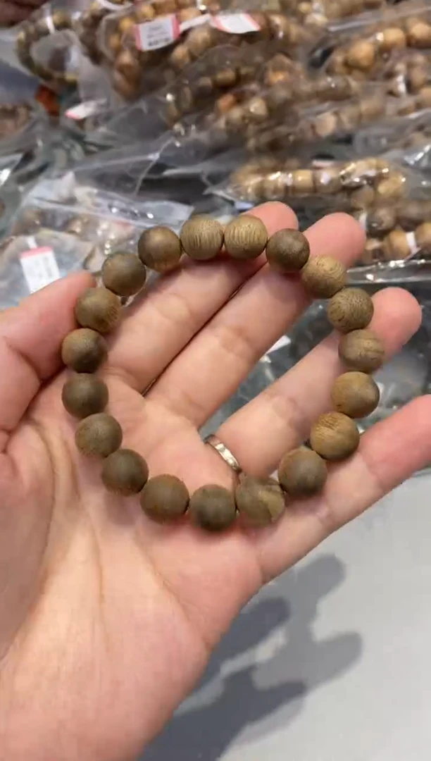 手串沉香E566柬埔寨1.0单圈沉香手串