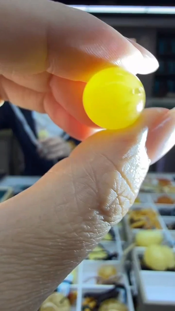 琥珀颈饰未镶嵌12秒拍号 假一罚三 13mm