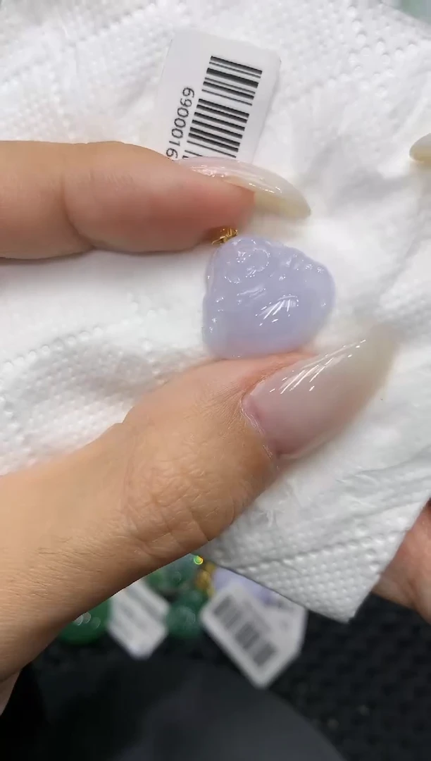 颈饰18K金镶嵌翡翠111111111111