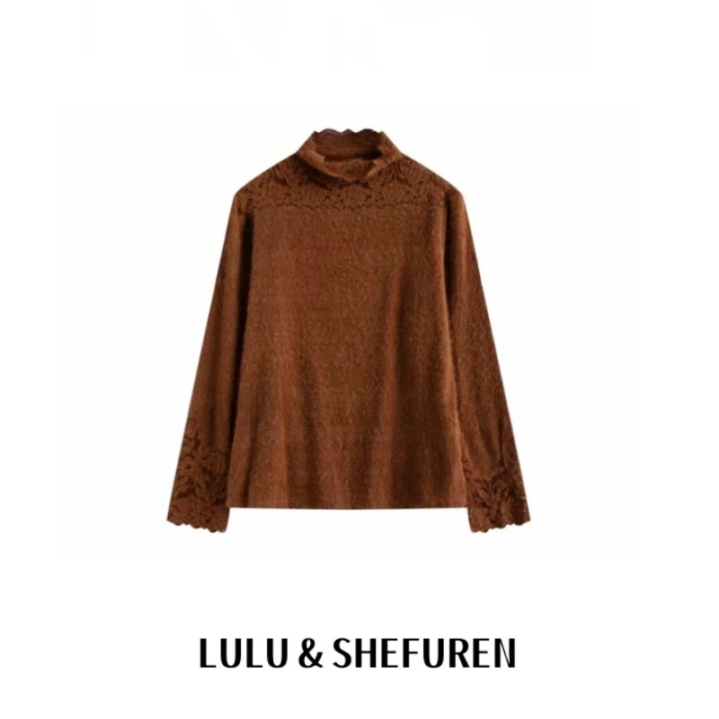 【精品妈妈】2025新款【海岛之恋】提花长袖上衣女装