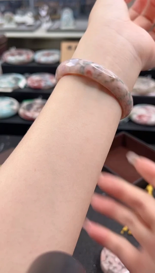 未镶嵌手镯石英质玉尘*丷圈口（赠品镯心）