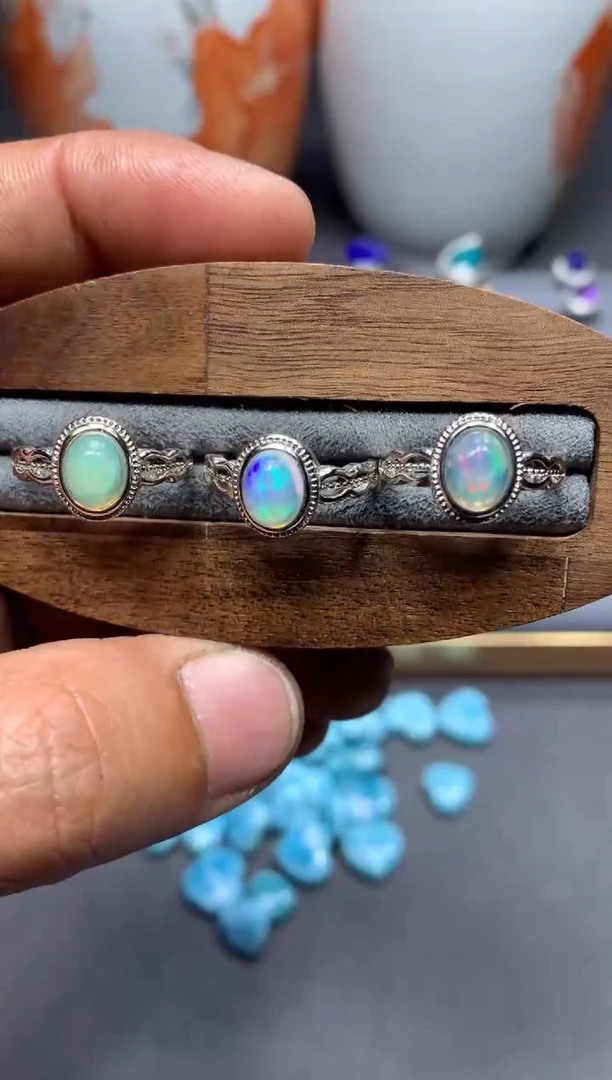 【闪购商品】欧泊戒指未镶嵌W14（随机性发货只发一单）