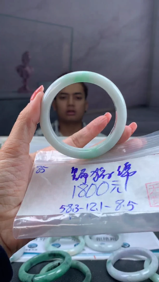 未镶嵌手镯翡翠野**绵翡翠手镯 下单联系小耳机#85