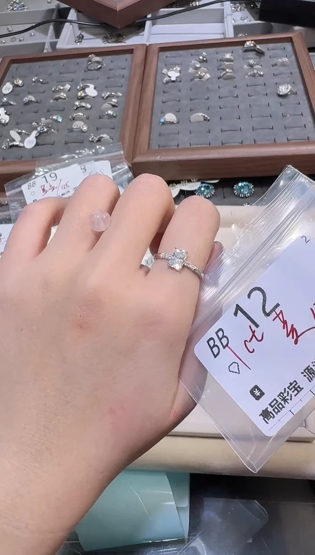【闪购商品】水晶珠宝半成品银S925镶嵌多样性发一BB12