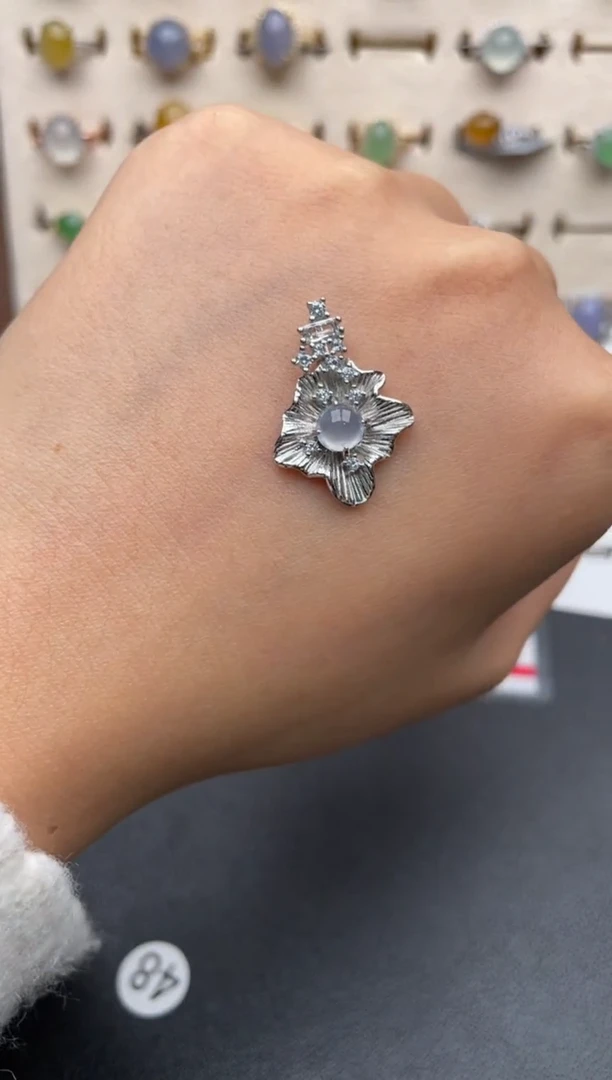 未镶嵌戒指翡翠一物一证一礼盒