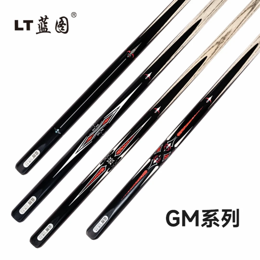 LT蓝图新款GM系列专业台球杆中式八球九球斯诺克小头手工通体杆